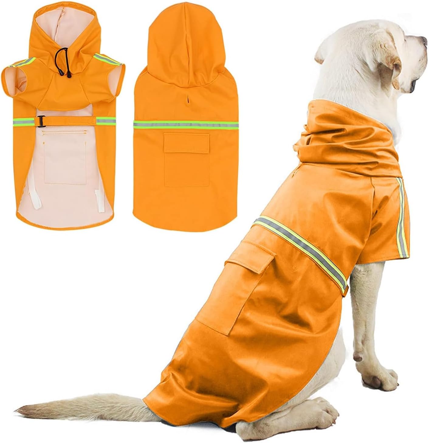 Chubasquero impermeable reflectante — foto real del tipo de producto