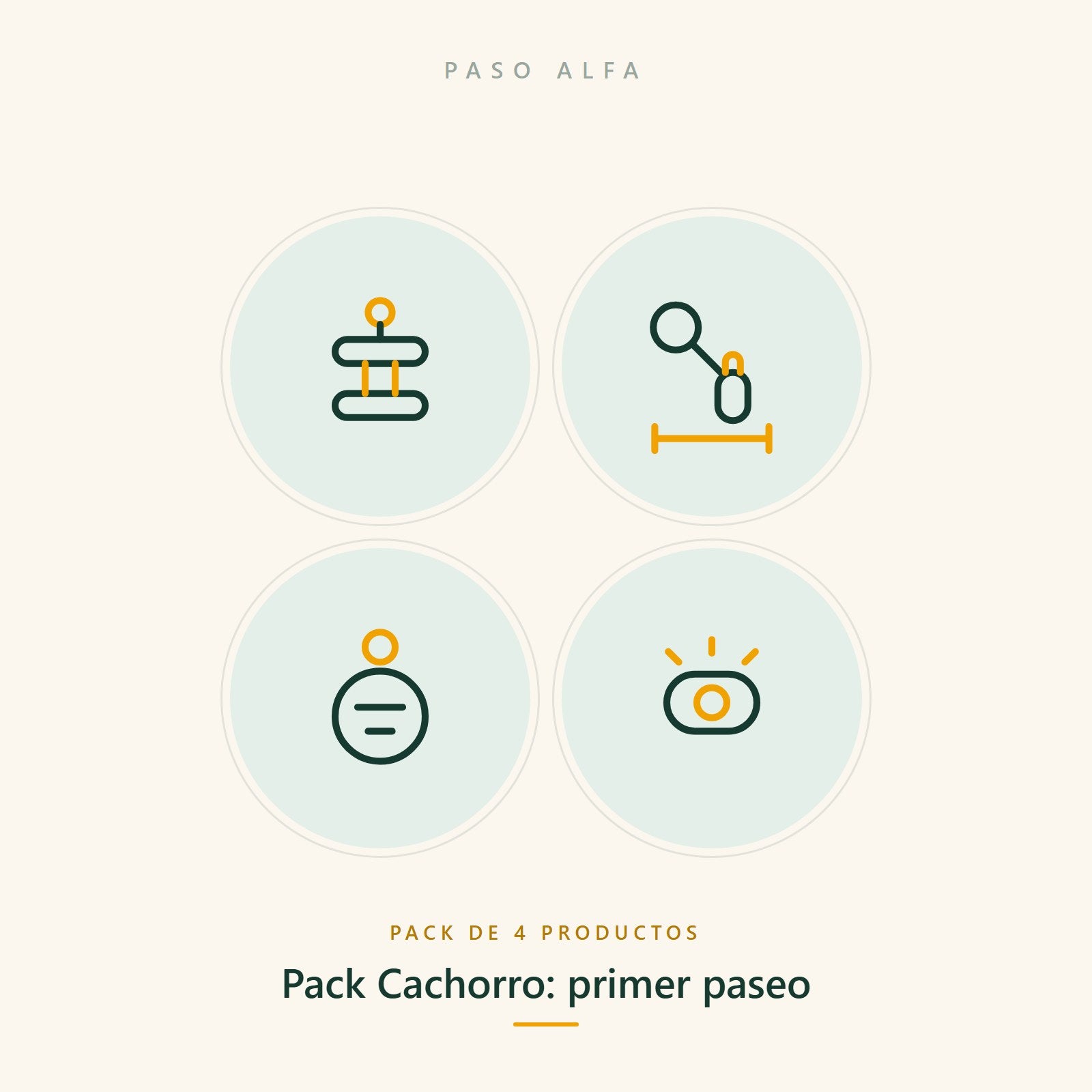 Pack Cachorro: primer paseo — Paso Alfa