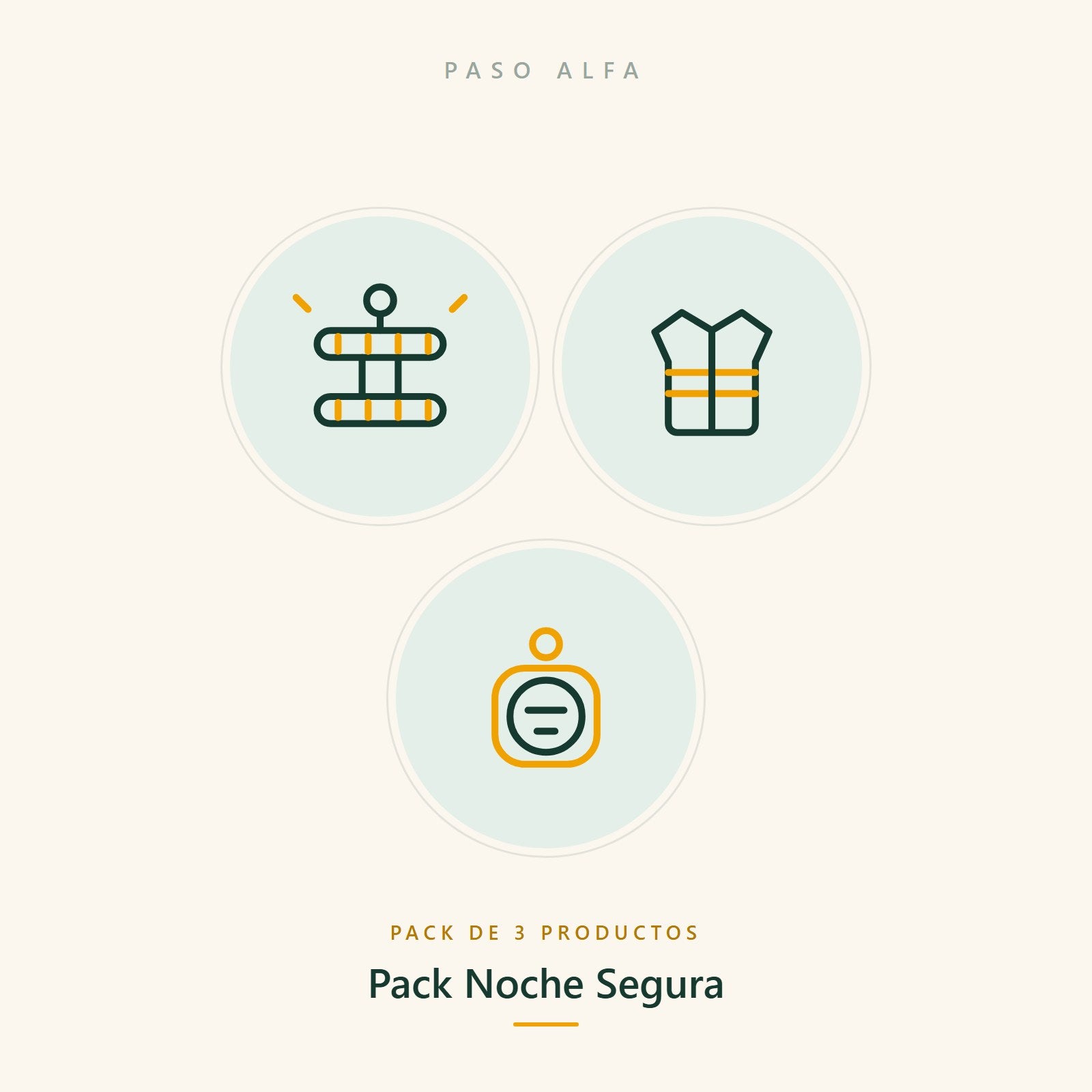 Pack Noche Segura — Paso Alfa
